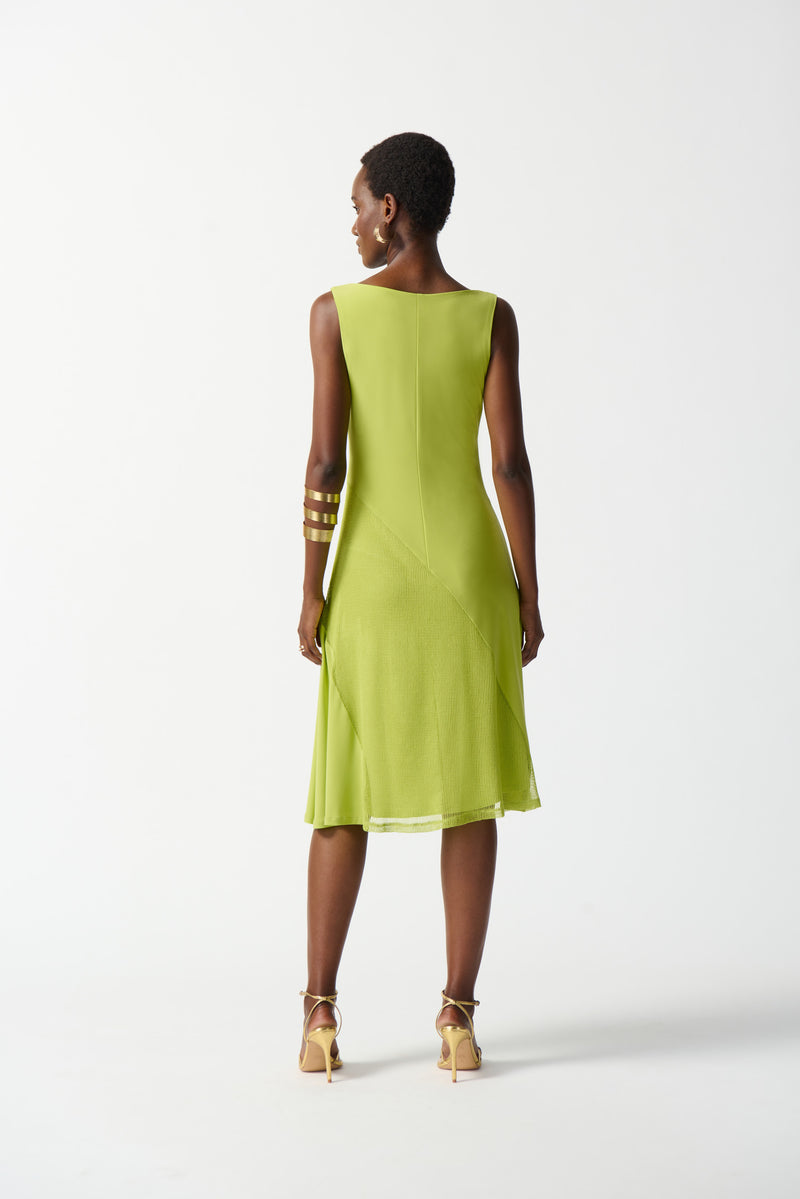 Joseph Ribkoff Key Lime Asymmetrical Sleeveless Dress Style 242110