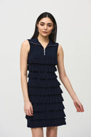 Joseph Ribkoff Ruffled Sleeveless Dress Style 242116