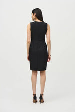 Joseph Ribkoff Black Sleeveless Sheath Dress Style 242151
