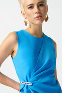 Joseph Ribkoff French Blue Sleeveless Sheath Dress Style 242151