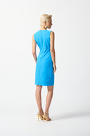Joseph Ribkoff French Blue Sleeveless Sheath Dress Style 242151