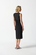 Joseph Ribkoff Black Cocoon Dress with Pockets Style 242161