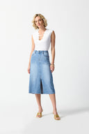 Joseph Ribkoff Vanilla Bamboo Jersey Fitted Top Style 242181