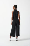 Joseph Ribkoff Black Wrap Culotte Jumpsuit Style 242197