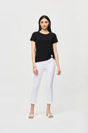 Joseph Ribkoff Black Front Drape Top Style 242199