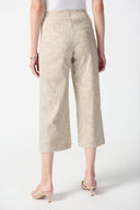 Joseph Ribkoff Dune/Vanilla Geometric Print Pull-On Culotte Pants Style 242220