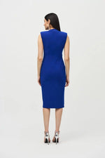 Joseph Ribkoff Royal Sapphire Sleeveless Wrap Dress Style 242711