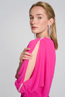 Joseph Ribkoff Shocking Pink Blouson Dress Style 242728