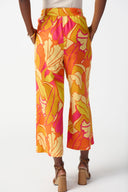 Joseph Ribkoff Pink/Multi Wide-Leg Crop Pants Style 242910