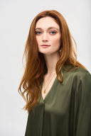 Joseph Ribkoff Iguana Satin Straight Top Style 243057