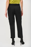 Joseph Ribkoff Black Stretch Pull-On Cargo Pants Style 243077