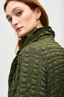 Joseph Ribkoff Bubble Woven Cropped Jacket Style 243084