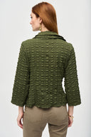 Joseph Ribkoff Bubble Woven Cropped Jacket Style 243084
