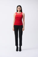 Joseph Ribkoff Mesh Sleeveless Fitted Top Style 243104