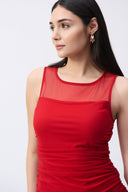 Joseph Ribkoff Mesh Sleeveless Fitted Top Style 243104