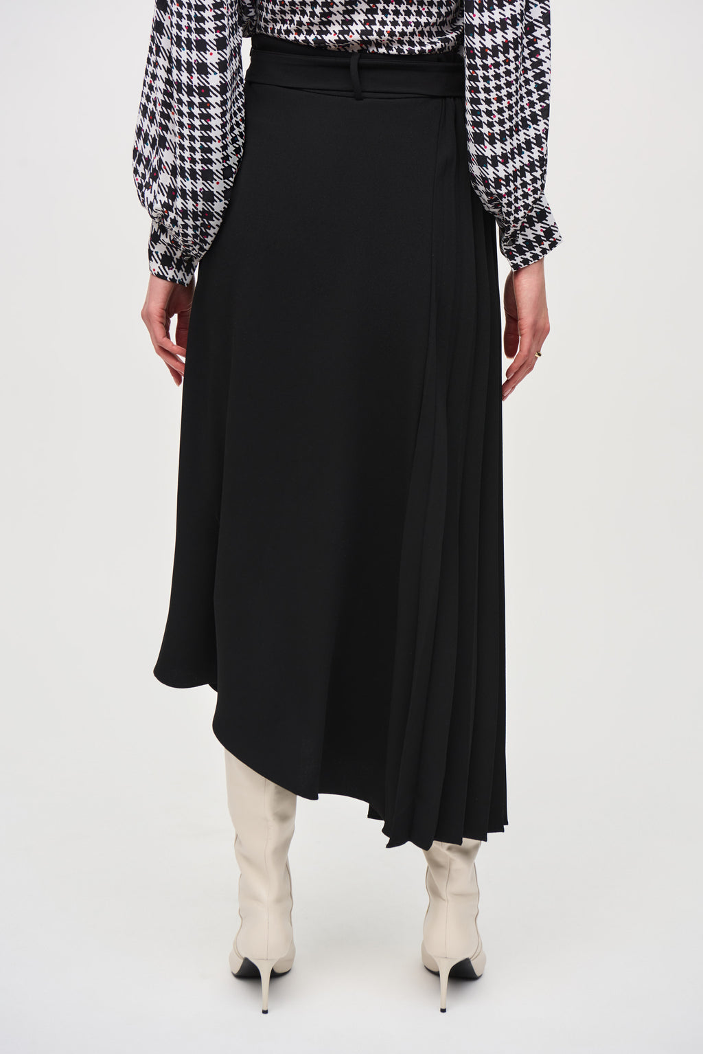 Joseph Ribkoff Black Asymmetrical Skirt Style 243117