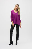 Joseph Ribkoff Black Textured Jacquard Pull-On Pants Style 243129