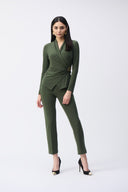 Joseph Ribkoff Iguana Fitted Wrap Top Style 243152