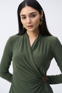 Joseph Ribkoff Iguana Fitted Wrap Top Style 243152