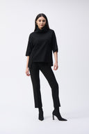 Joseph Ribkoff Black Long Boxy Top Style 243165