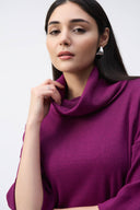 Joseph Ribkoff Empress/Black Long Boxy Top Style 243165