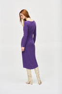 Joseph Ribkoff Mystic Draped Sheath Dress Style 243169