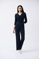 Joseph Ribkoff Midnight Blue Cowl Neck Top Style 243318