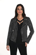 Frank Lyman Moto Jacket with Rhinestones Style 243444U