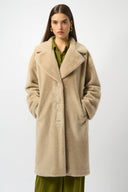 Joseph Ribkoff Faux Fur Straight Coat Style 243902F25