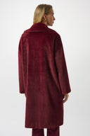 Joseph Ribkoff Faux Fur Straight Coat Style 243902F25