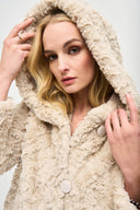 Joseph Ribkoff Reversible Faux Fur Coat Style 243903