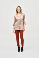 Joseph Ribkoff Dune Button-Down Blouse Style 243919
