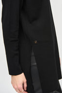 Joseph Ribkoff Black Sweater Knit Mock Neck Tunic Style 243956