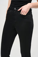 Joseph Ribkoff Black Foiled Print Denim Pant Style 243959