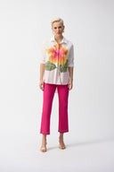 Joseph Ribkoff Classic Straight Leg Jean With Frayed Hem Style 243964S25