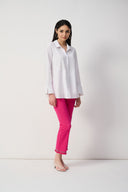 Joseph Ribkoff Classic Straight Leg Jean With Frayed Hem Style 243964S25