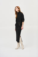 Joseph Ribkoff Sweater Knit Midi Skirt Style 243967F26