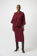 Joseph Ribkoff Sweater Knit Midi Skirt Style 243967F25