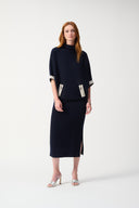 Joseph Ribkoff Sweater Knit Midi Skirt Style 243967F25