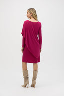 Joseph Ribkoff Rich Berry Layered Dress Style 244040