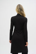 Joseph Ribkoff Black Fitted Turtleneck Tunic Style 244164