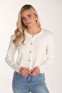 Frank Lyman Black/Silver Cardigan with Rhinestones Style 244611U