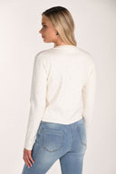 Frank Lyman Black/Silver Cardigan with Rhinestones Style 244611U