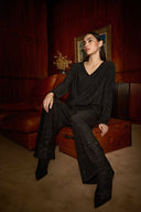 Joseph Ribkoff Sequined Sweater Knit Culotte Pants Style 244922