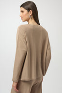Joseph Ribkoff Sequined Sweater Knit Boxy Top Style 244921