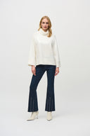 Joseph Ribkoff Vanilla Boxy Top With Sequins Detail Style 244935