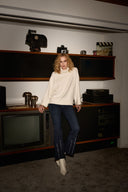 Joseph Ribkoff Vanilla Boxy Top With Sequins Detail Style 244935