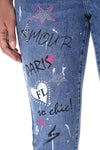 Frank Lyman Denim Blue Pants Style 246213U