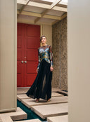 Frank Lyman Wide-Leg Pants with Chiffon Overlay Style 198256