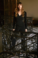 Joseph Ribkoff Silky Knit Wide-Leg Jumpsuit Style 253046